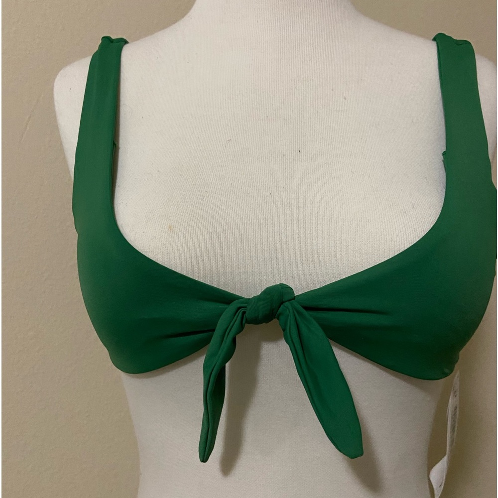 Dipping Daisy’s Green front tie bikini top.New